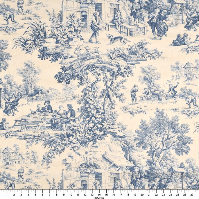 Stof Festin Bleu Fabric image 4 of 4