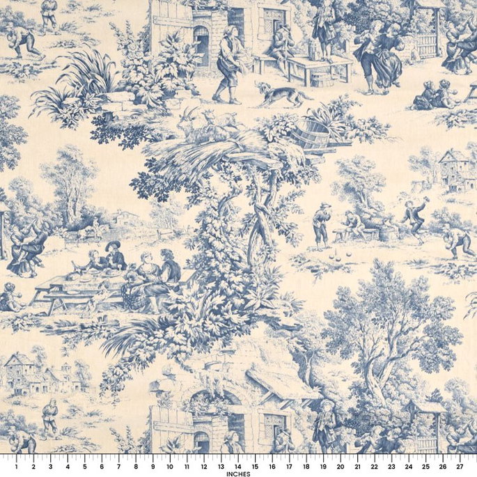 Stof Festin Bleu Fabric image 4 of 4