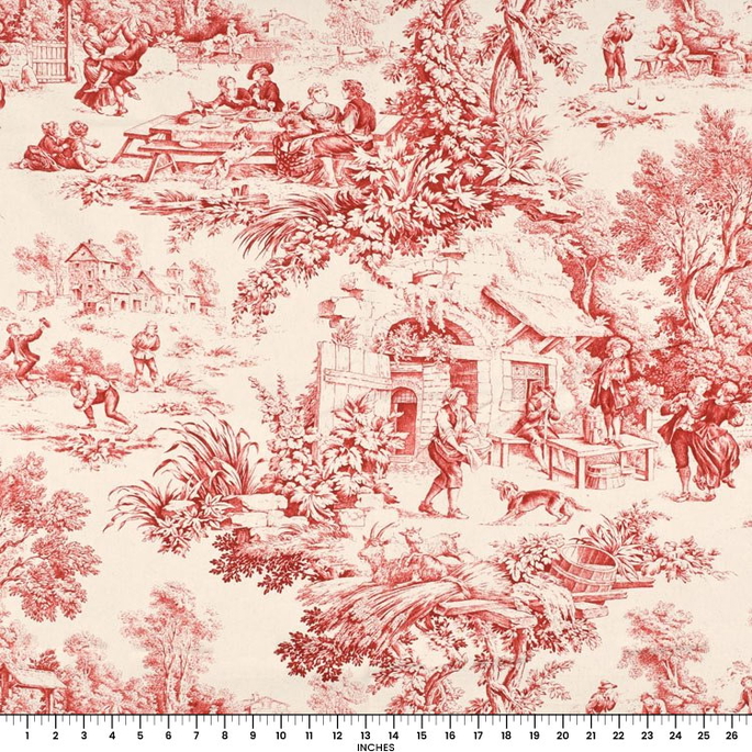 Stof Festin Bordeaux Fabric image 4 of 4