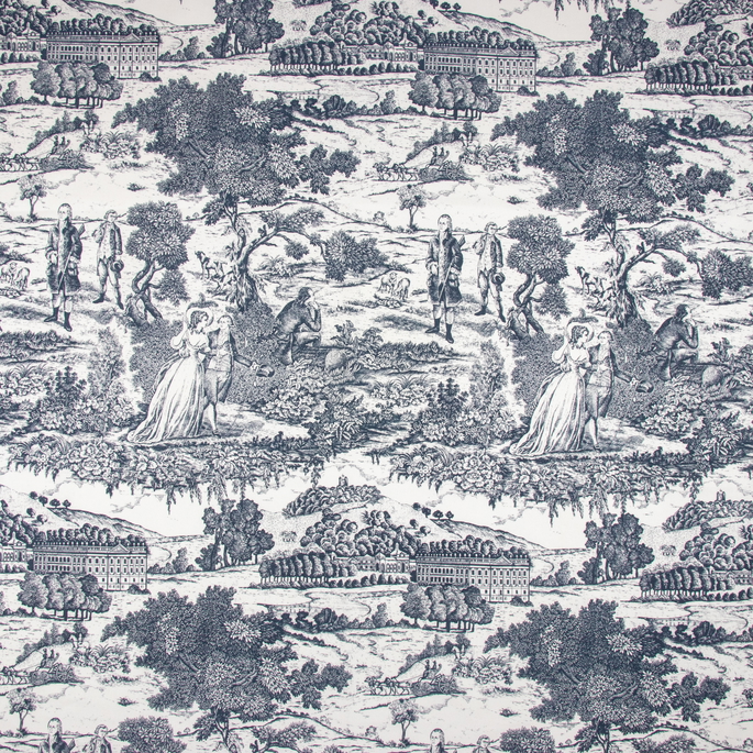 Stof Versailles Marine Fabric image 1 of 3