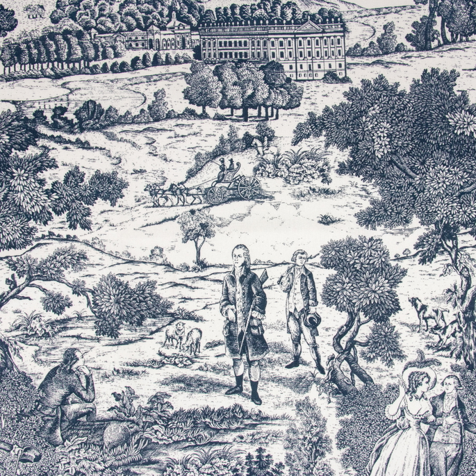 Stof Versailles Marine Fabric image 2 of 3