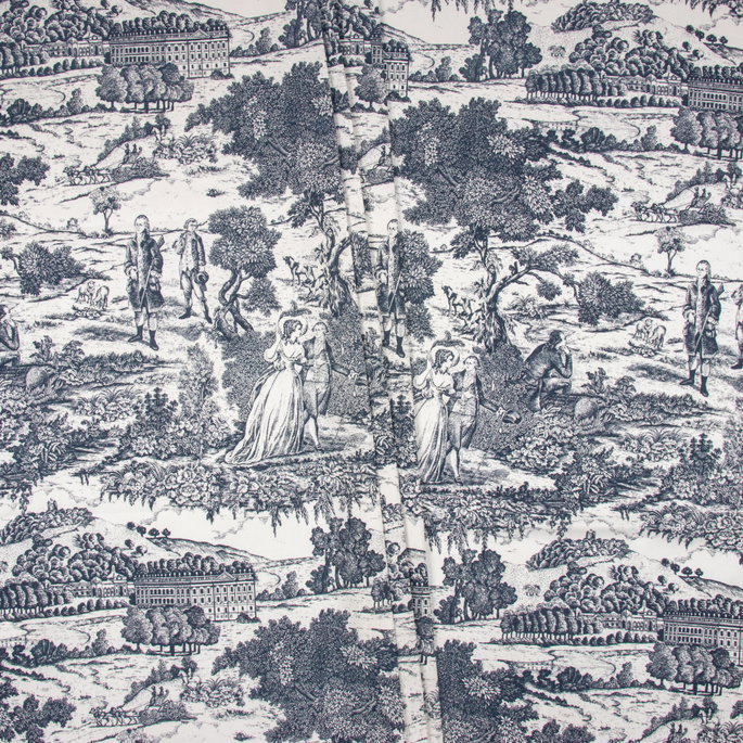 Stof Versailles Marine Fabric image 3 of 3