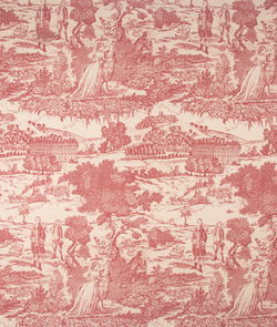 Stof Versailles Rouge