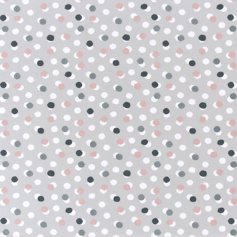 Premier Prints Free Dots French Grey Canvas Fabric