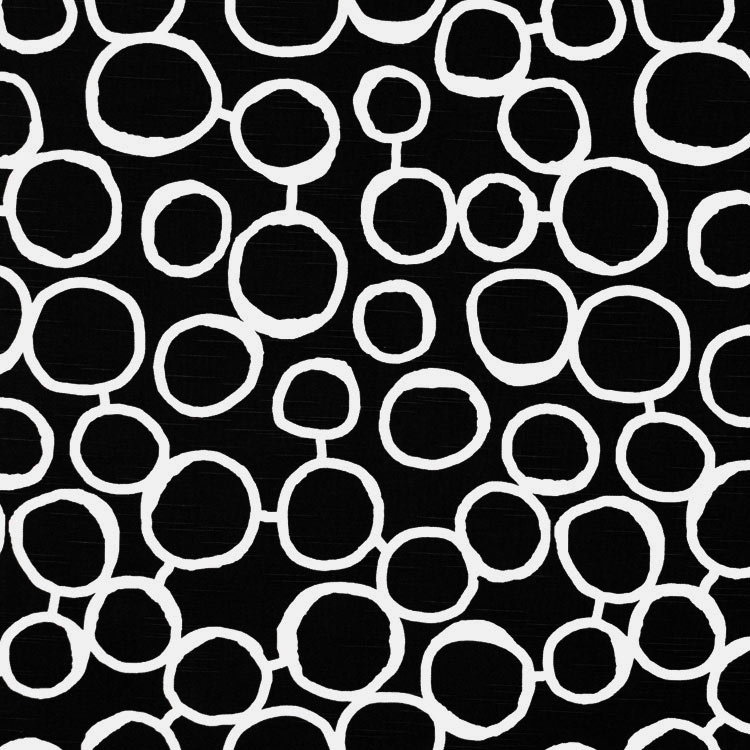 Premier Prints Freehand Black Fabric