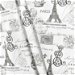Premier Prints French Stamp Sherbet/Gray Twill Fabric thumbnail image 3 of 5