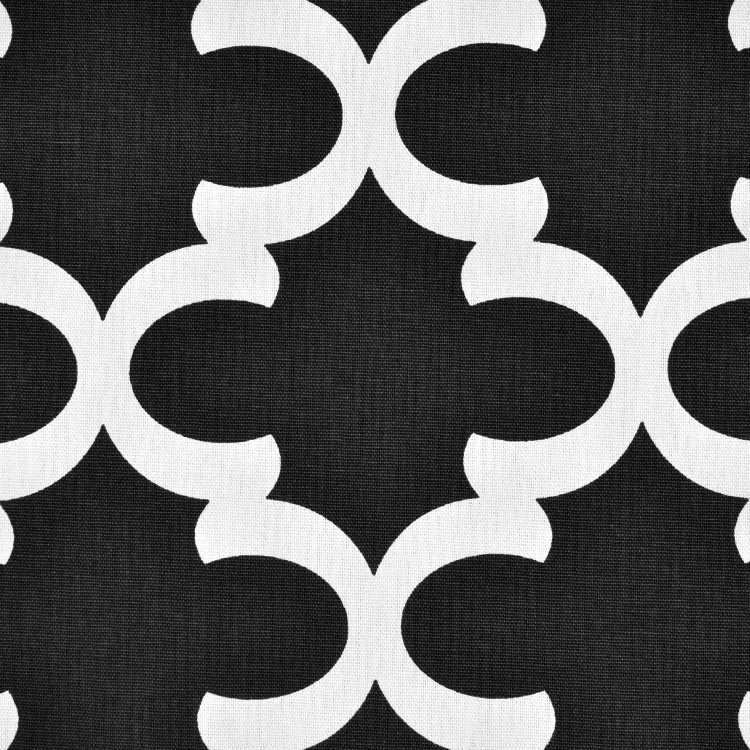 Premier Prints Fynn Black Canvas Fabric - Drapery Décor Fabric