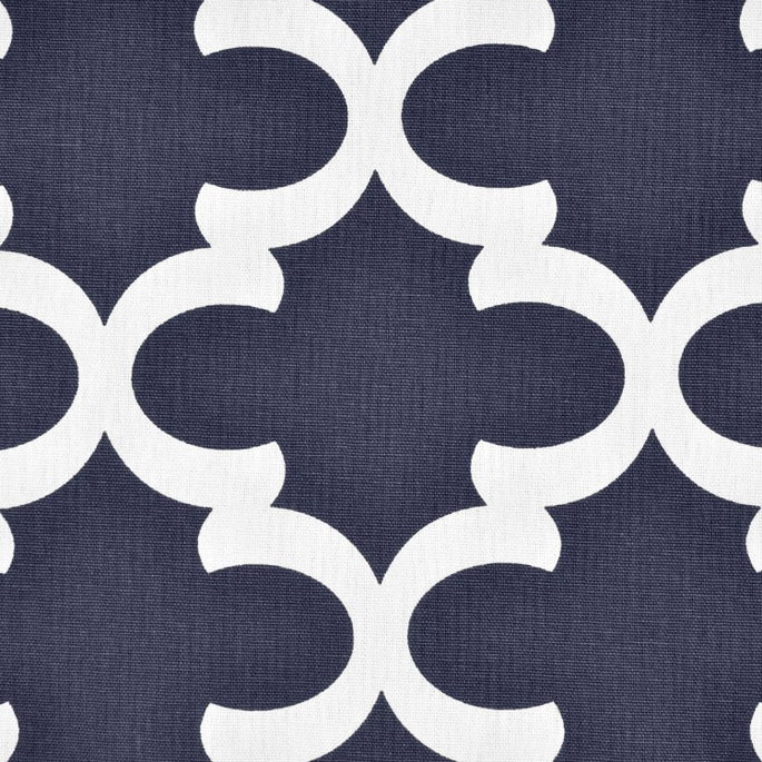 Premier Prints Fynn Blue/White Canvas Fabric image 2 of 3