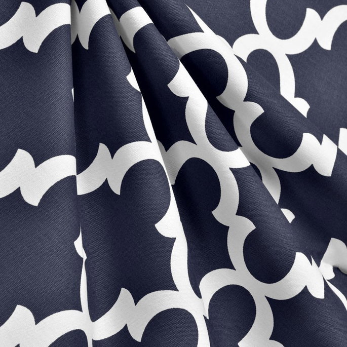 Premier Prints Fynn Blue/White Canvas Fabric image 3 of 3