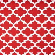 Premier Prints Fynn Lipstick/White Canvas Fabric