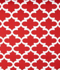 Premier Prints Fynn Lipstick/White Canvas Fabric
