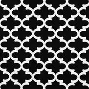 Premier Prints Fynn Onyx/Natural Canvas Fabric