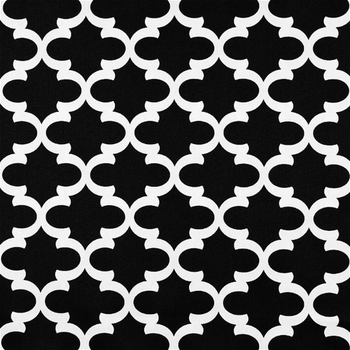 Premier Prints Fynn Onyx/Natural Canvas Fabric image 1 of 3
