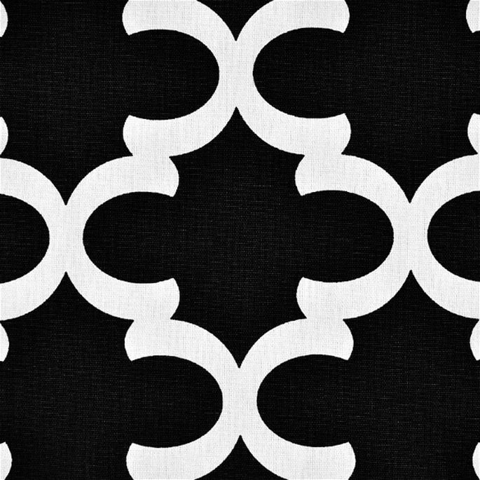 Premier Prints Fynn Onyx/Natural Canvas Fabric image 2 of 3