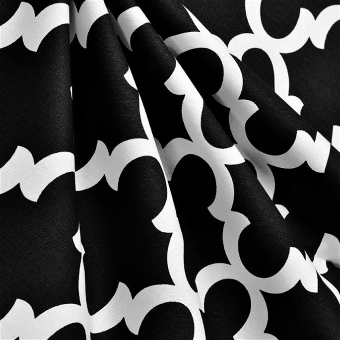 Premier Prints Fynn Onyx/Natural Canvas Fabric image 3 of 3