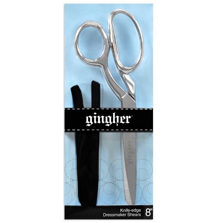 Gingher 8 Left Hand Knife Edge Bent Dressmaker Shears