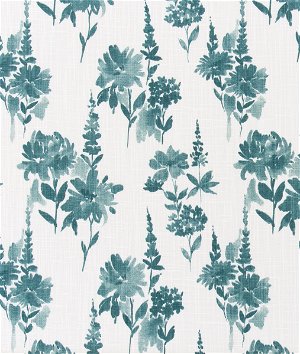 Premier Prints Garden Plantation Blue Slub Canvas Fabric