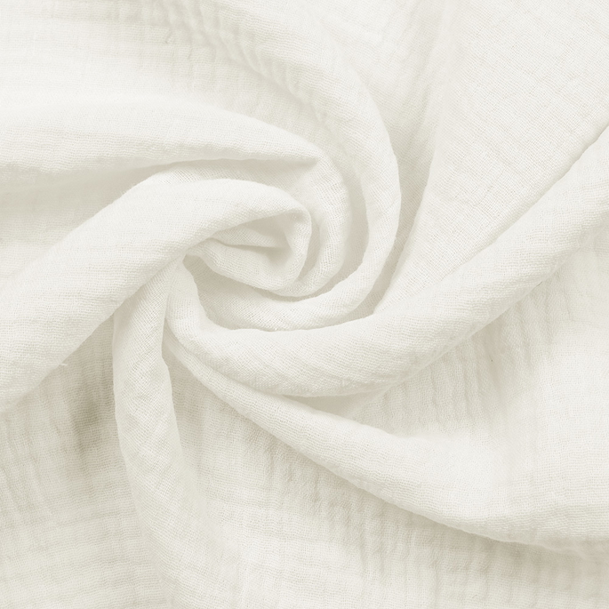 Ivory Double Cotton Gauze Fabric image 2 of 2