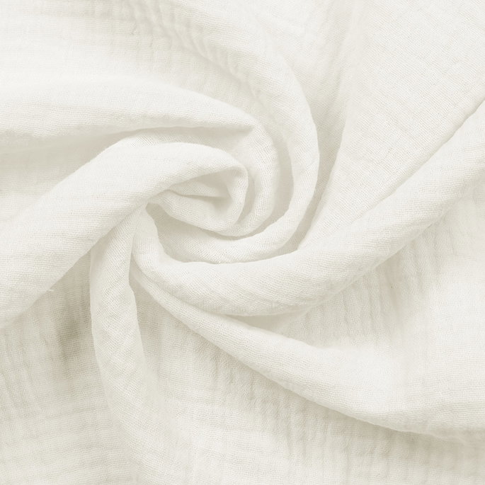Ivory Double Cotton Gauze Fabric image 2 of 2