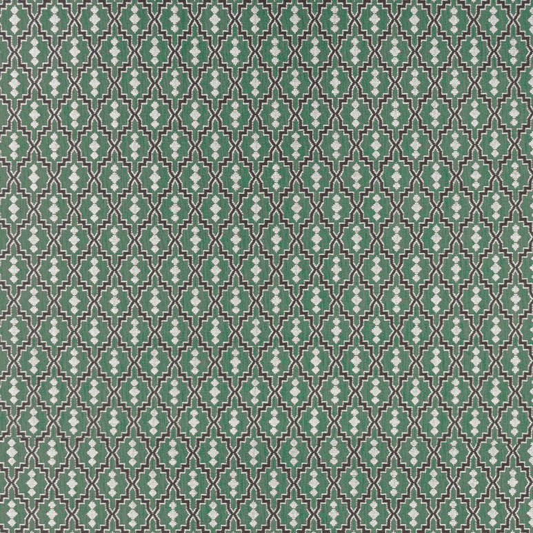Gastón y Daniela Aztec Verde Oscuro Fabric
