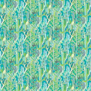 Gaston y Daniela Cactus Azul/Verde Fabric