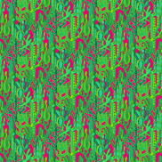 Gaston y Daniela Cactus Rosa/Verde Fabric