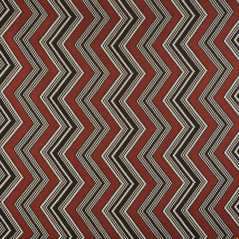 Gastón y Daniela Zig Zag Rojo Fabric