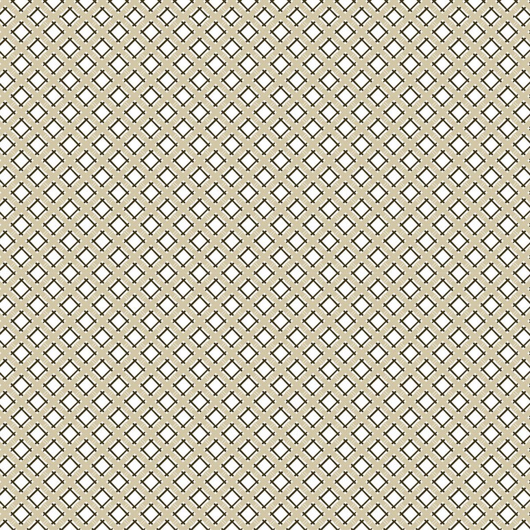 Gastón y Daniela Trellis Beige/Negro Fabric