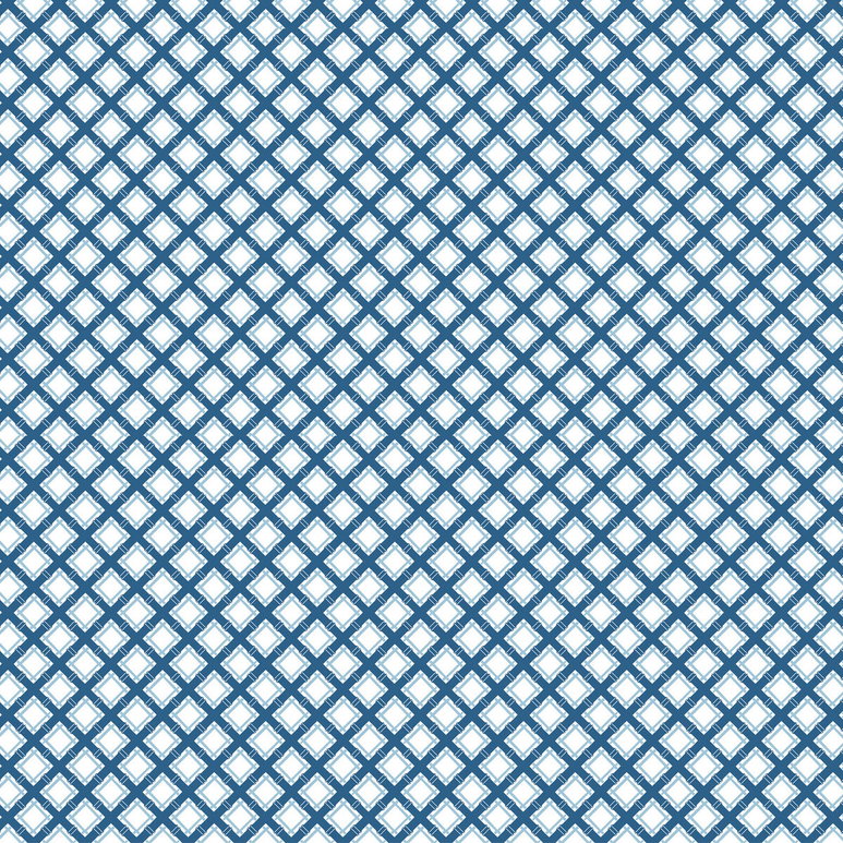 Gastón y Daniela Trellis Azul Fabric