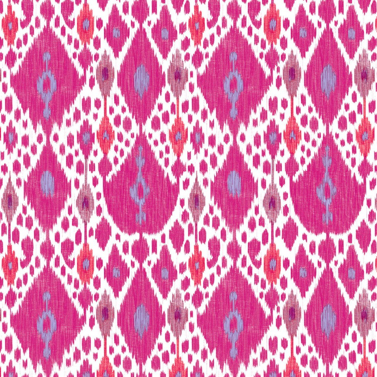 Gastón y Daniela Ikat Rojo Fabric