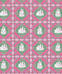 Gastón y Daniela Porcelanas Rosa/Verde Fabric