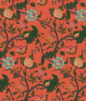 Gastón y Daniela Palampore Coral Fabric