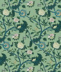 Gastón y Daniela Palampore Verde Fabric