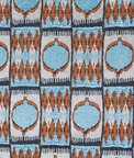 Gastón y Daniela Cuzco Azul/Teja Fabric