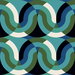 Gastón y Daniela Kimi Azul/Verde Fabric