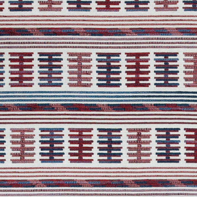 Gast&#243;n y Daniela Toro Sentado Azul/Rojo Fabric