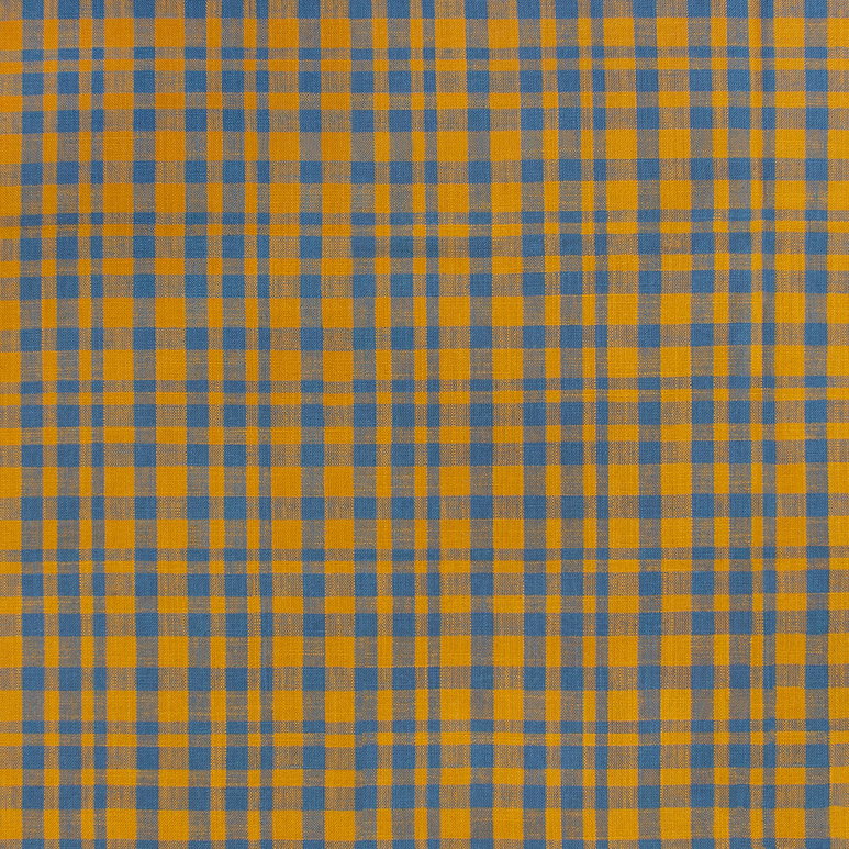 Gastón y Daniela Drach Ocre/Azul Plomo Fabric