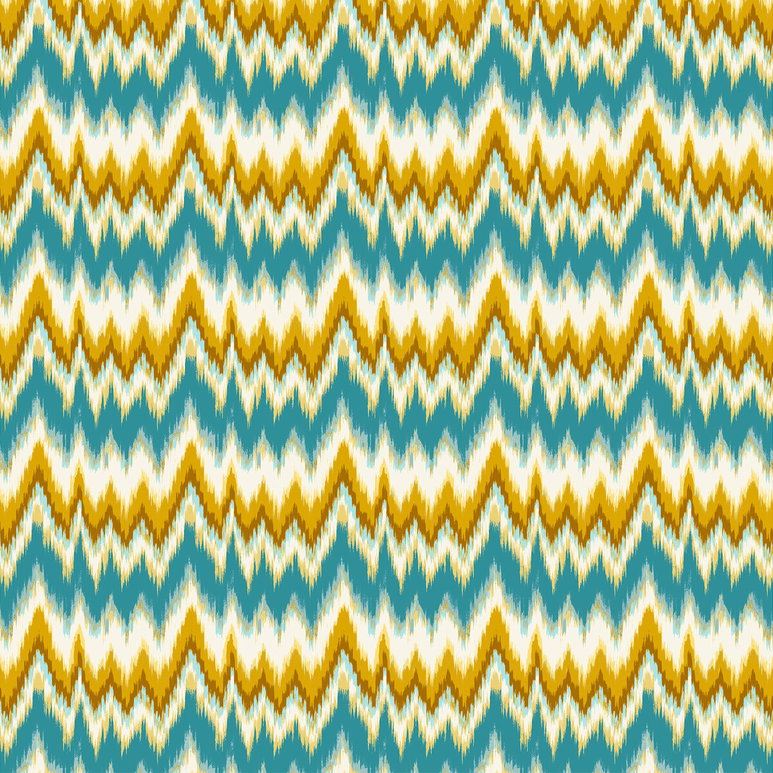 Gastón y Daniela Cala Figuera Turquesa/Ocre Fabric