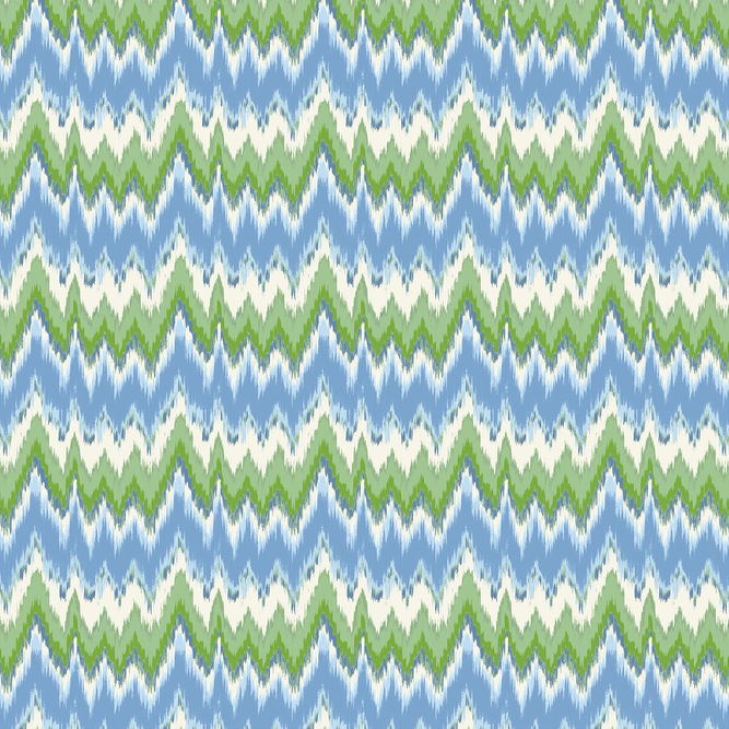 Gast&#243;n y Daniela Cala Figuera Verde Azul Fabric