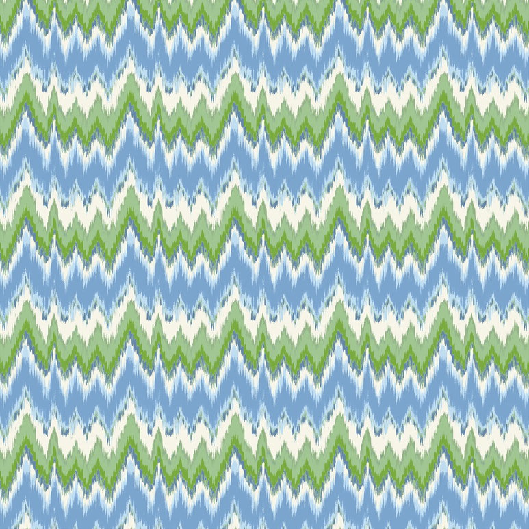 Gastón y Daniela Cala Figuera Verde Azul Fabric