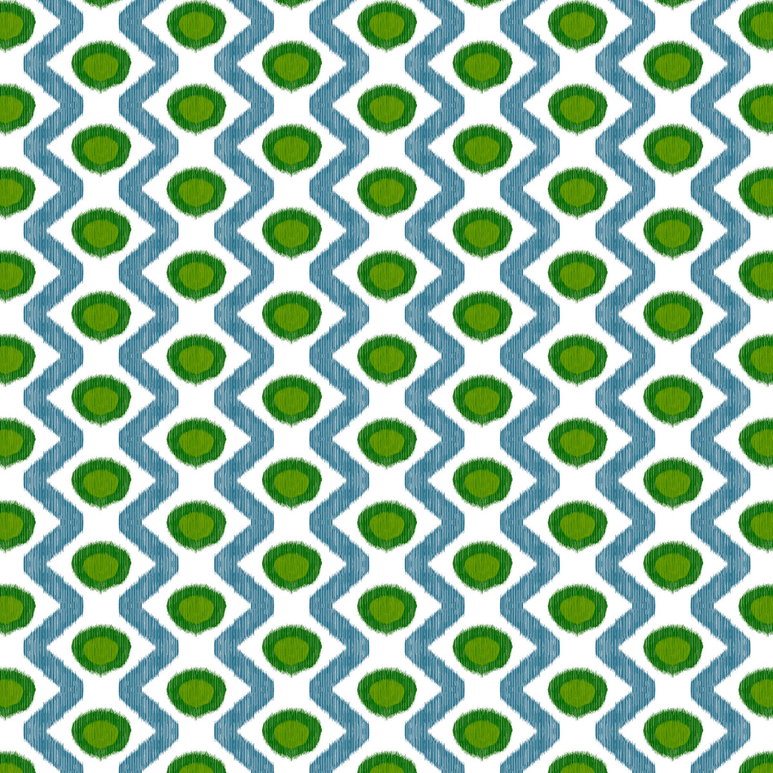 Gastón y Daniela Cala Marsal Verde Azul Fabric