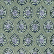 Gaston y Daniela Palmeta Fondo Verde Fabric