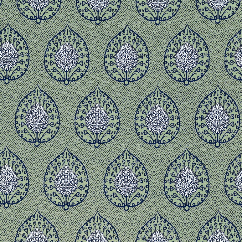 Gastón y Daniela Palmeta Fondo Verde Fabric