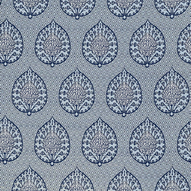 Gast&#243;n y Daniela Palmeta Fondo Azul Fabric
