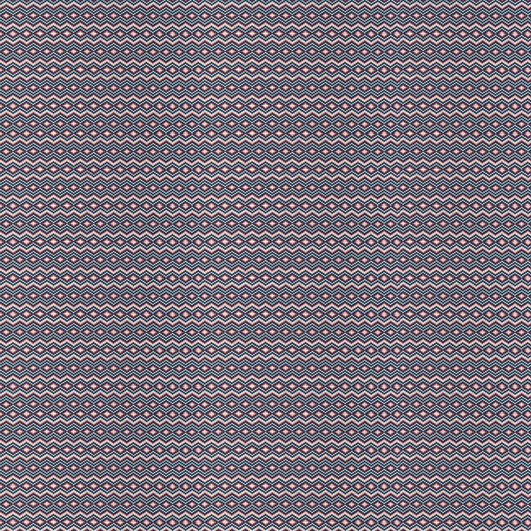 Gastón y Daniela Caucaso Navy Fresa Fabric