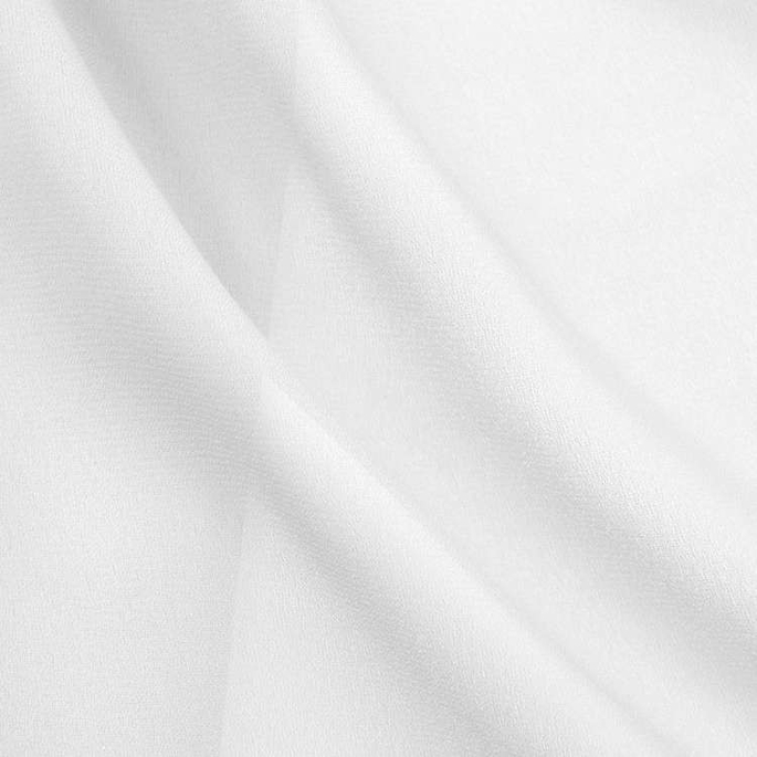 White Poly Georgette Fabric image 1 of 1