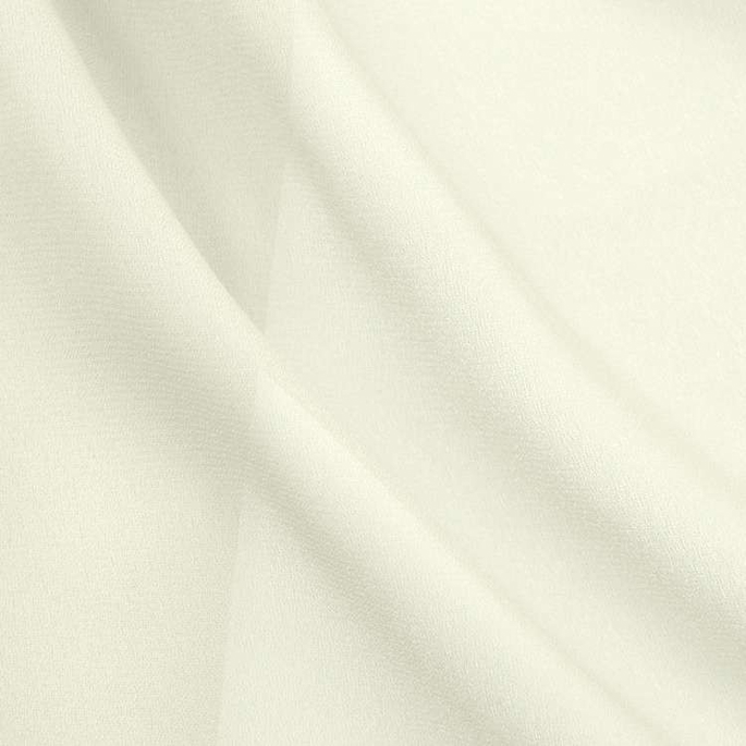 Ivory Poly Georgette Fabric image 1 of 1