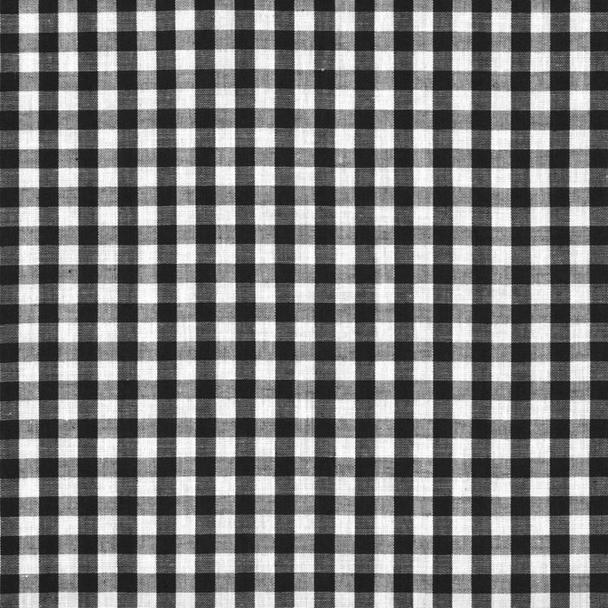 1/4" Black Gingham Fabric image 1 of 2