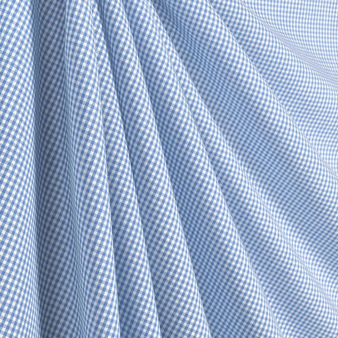 1/16" Blue Gingham Fabric image 2 of 2