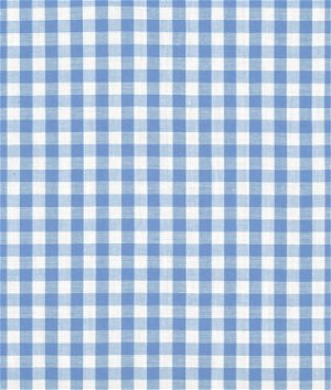 Checked Plaid Fabric in Blue and White | Upholstery / Slipcovers | Medium  Weight | 54 Wide | By the Yard | Marco Surf